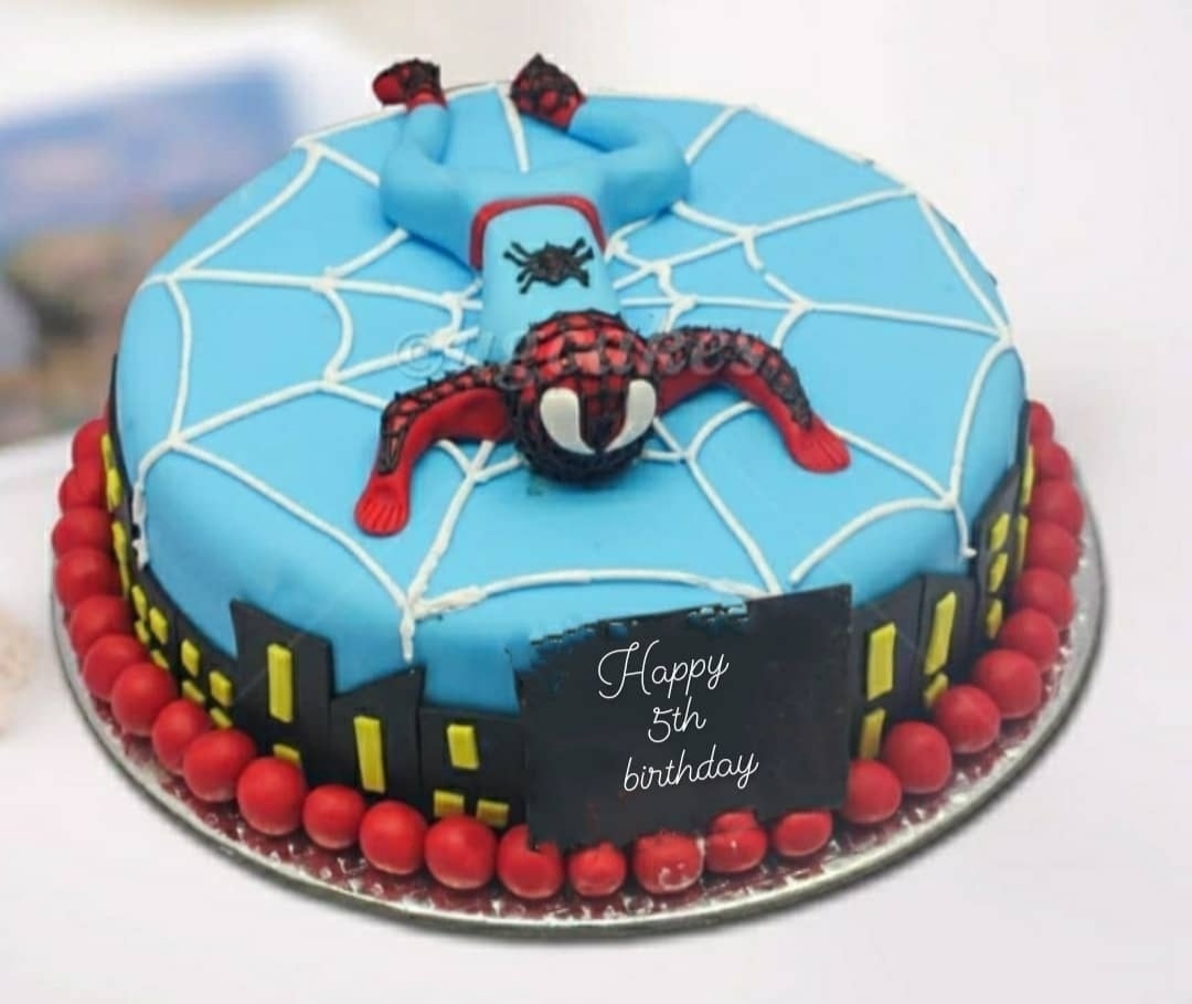 Cake for spider man  lovers
