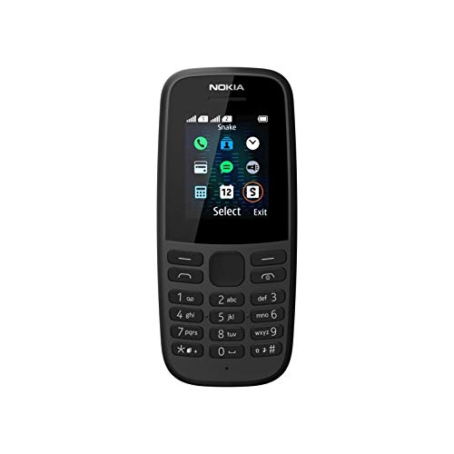 Nokia 105 (Dual SIM) With 800 mAh Battery - Black