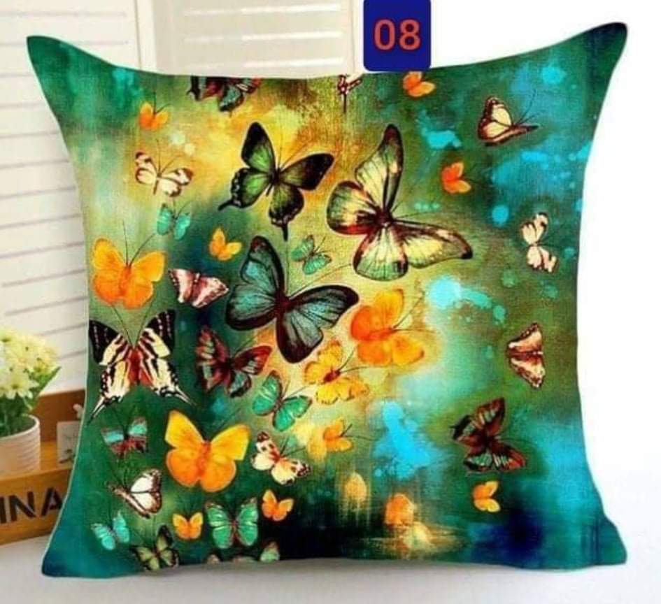 butterfly Printed Cushions Cover