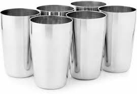 Stainless Steel Plain Glass